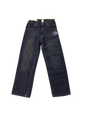 NWT Ruff Hewn Boys 7 Regular Straight Leg Jeans Dark Wash Adjustable Waist